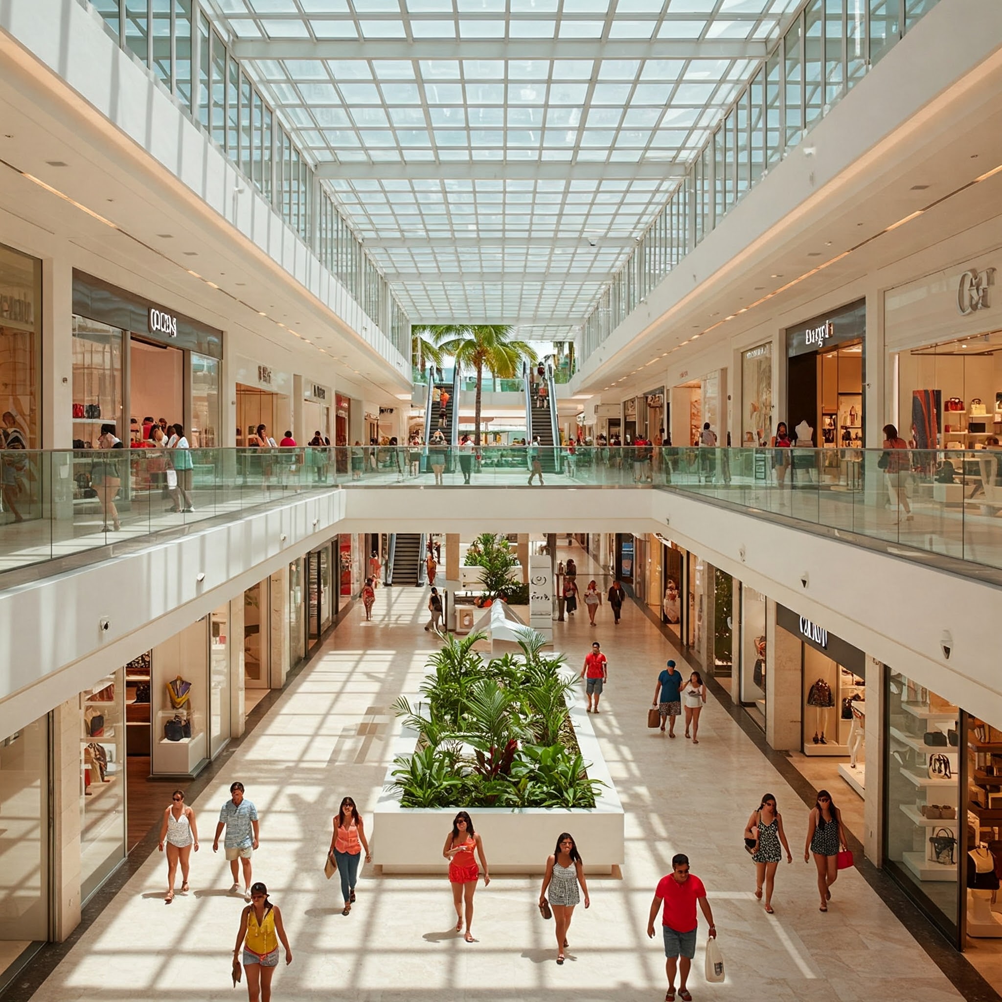 Centro comercial moderno en Cancún